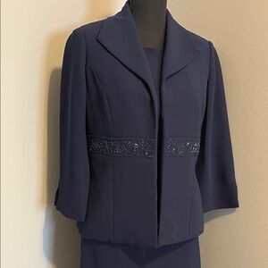 Jessica Howard Navy Midi Dress with Jacket